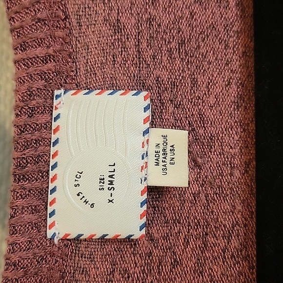 Anthropologie Sweater with Ruffled slits Oversized Postmark Fits Medium, Tag XS - Picture 2 of 8